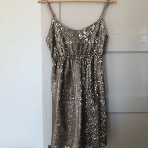 LNWT silver cocktail dress